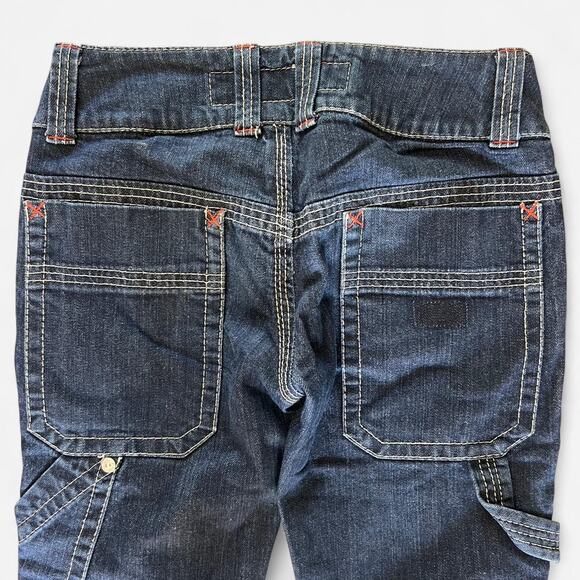 Vintage Miss Sixty Jeans Women’s Size 27 – Dark Straight Leg Cargo Pocket Y2K - Picture 5 of 8